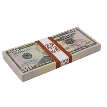 50 【5000$】Dollar Bill for Sale | Prop Movie Money US 50 Dollars Full Print
